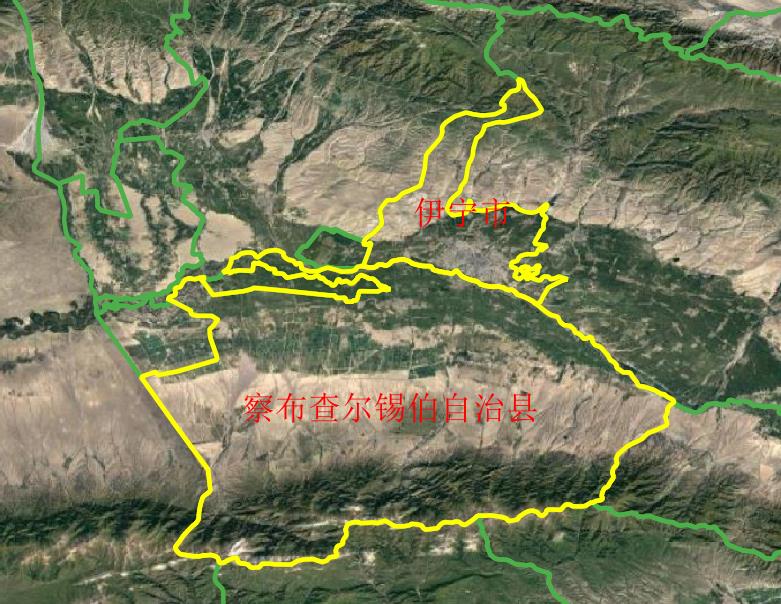 Yining City and Yining Hui Autonomous County, early 2020
