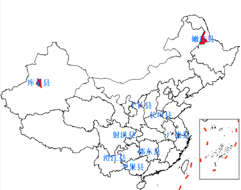 Areas where counties were abolished and county-level cities established in 2019