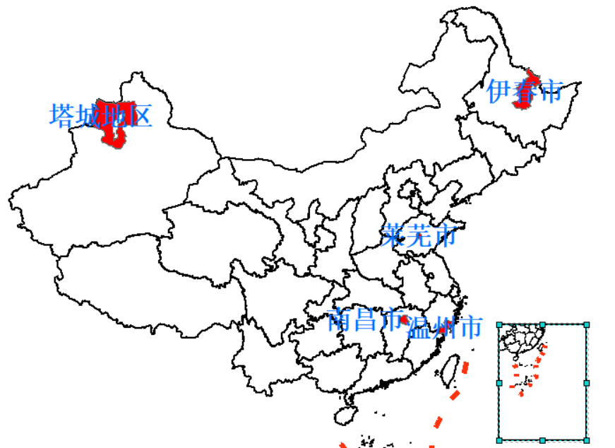 Prefecture-level divisions with modified boundaries in 2019