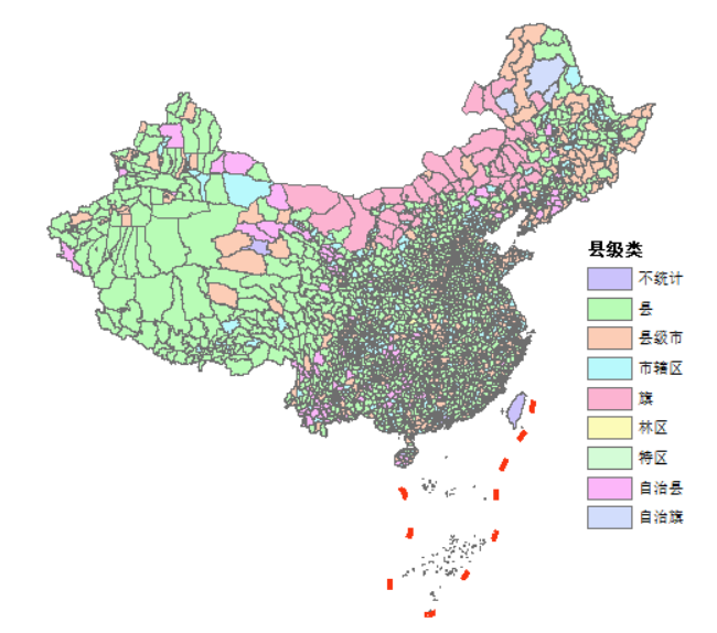 County-level unit types in 2019
