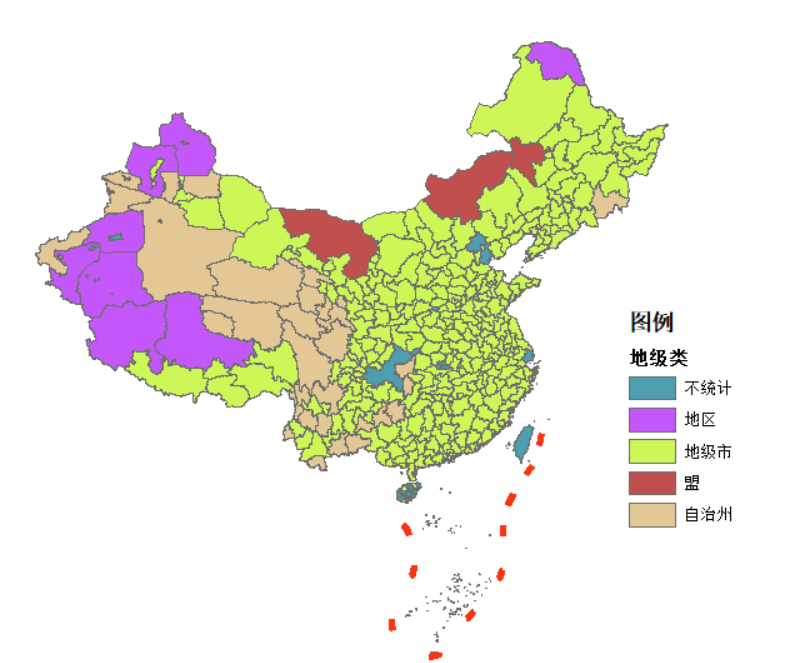 Early 2017 Prefecture-level Unit Categories