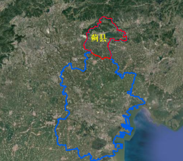 2016 Spatial Location of Ji County