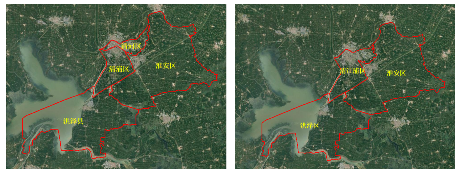 2016 Modified Areas of Jiangsu Province