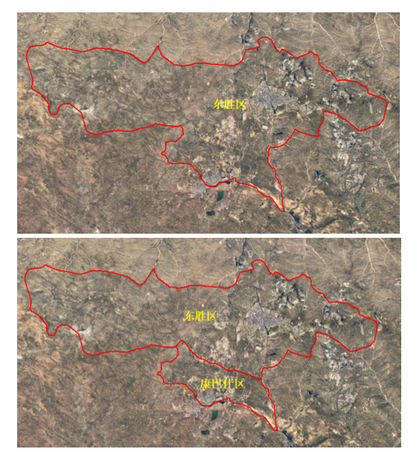 2016 Ordos City Administrative Division Adjusted Regions