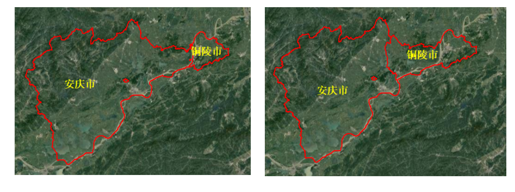 2015 and 2016 Tongling City and Anqing City Administrative Division Changes