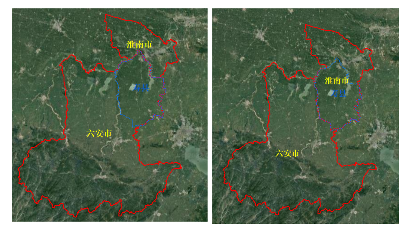 2015 and 2016 Lu'an City and Huainan City