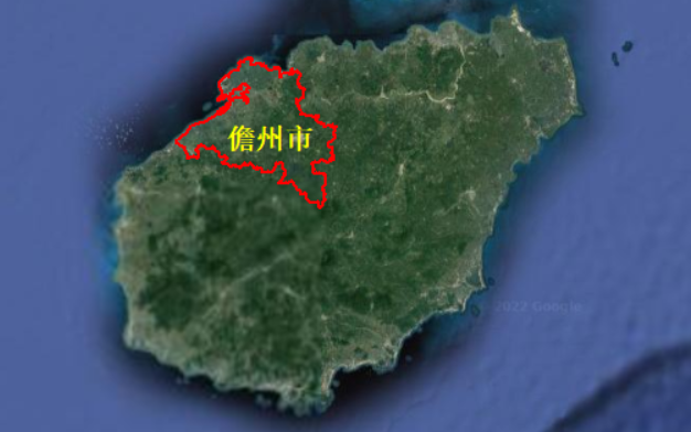 Danzhou City Administrative Division Location Map