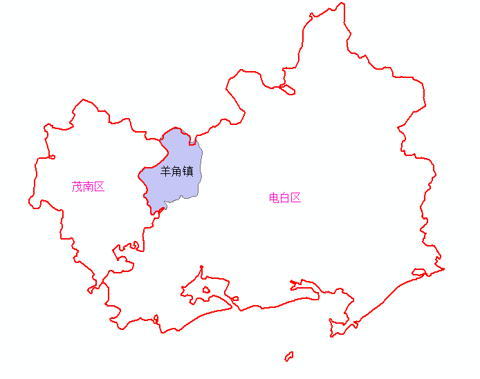 Spatial location map of Yangjiao Town