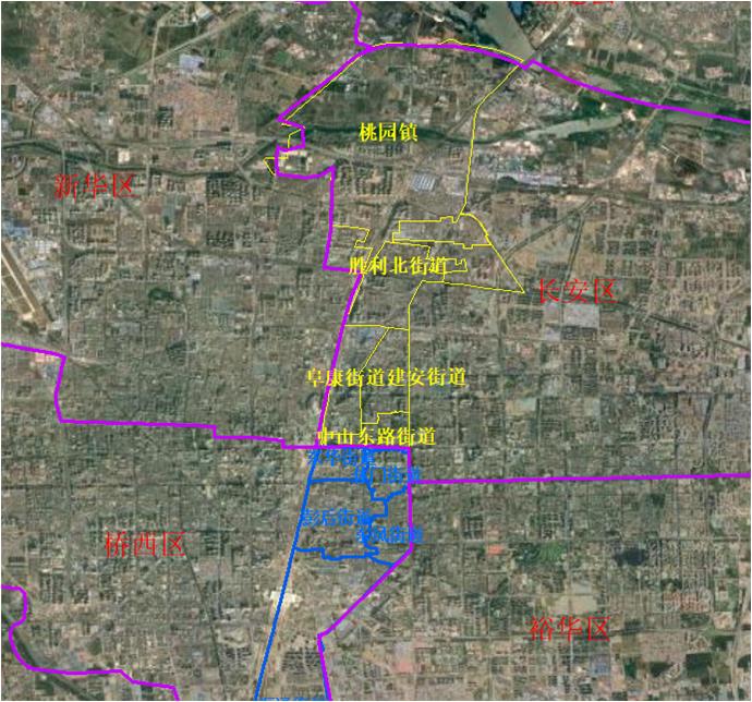 Schematic of Qiaodong District split