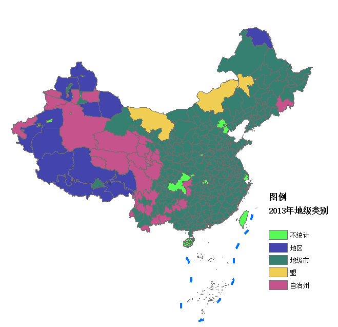 2013 prefecture-level unit categories