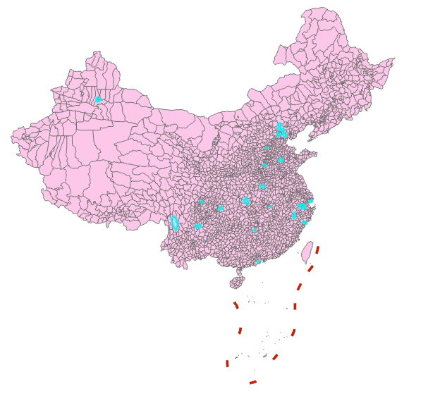 Areas of administrative changes in 2001