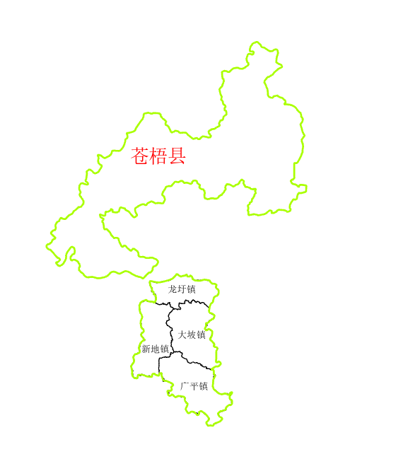2013 Cangwu County Split Region