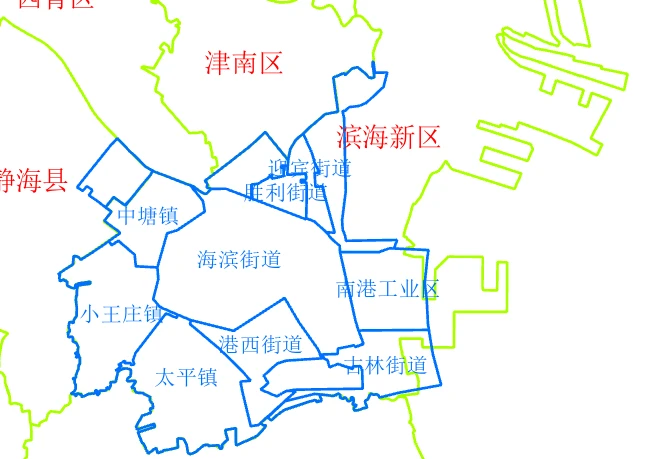 Administrative Division Map of Dagang District, 2009